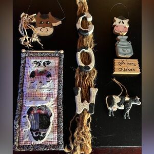 Cow Themed Wall Hanging Decor